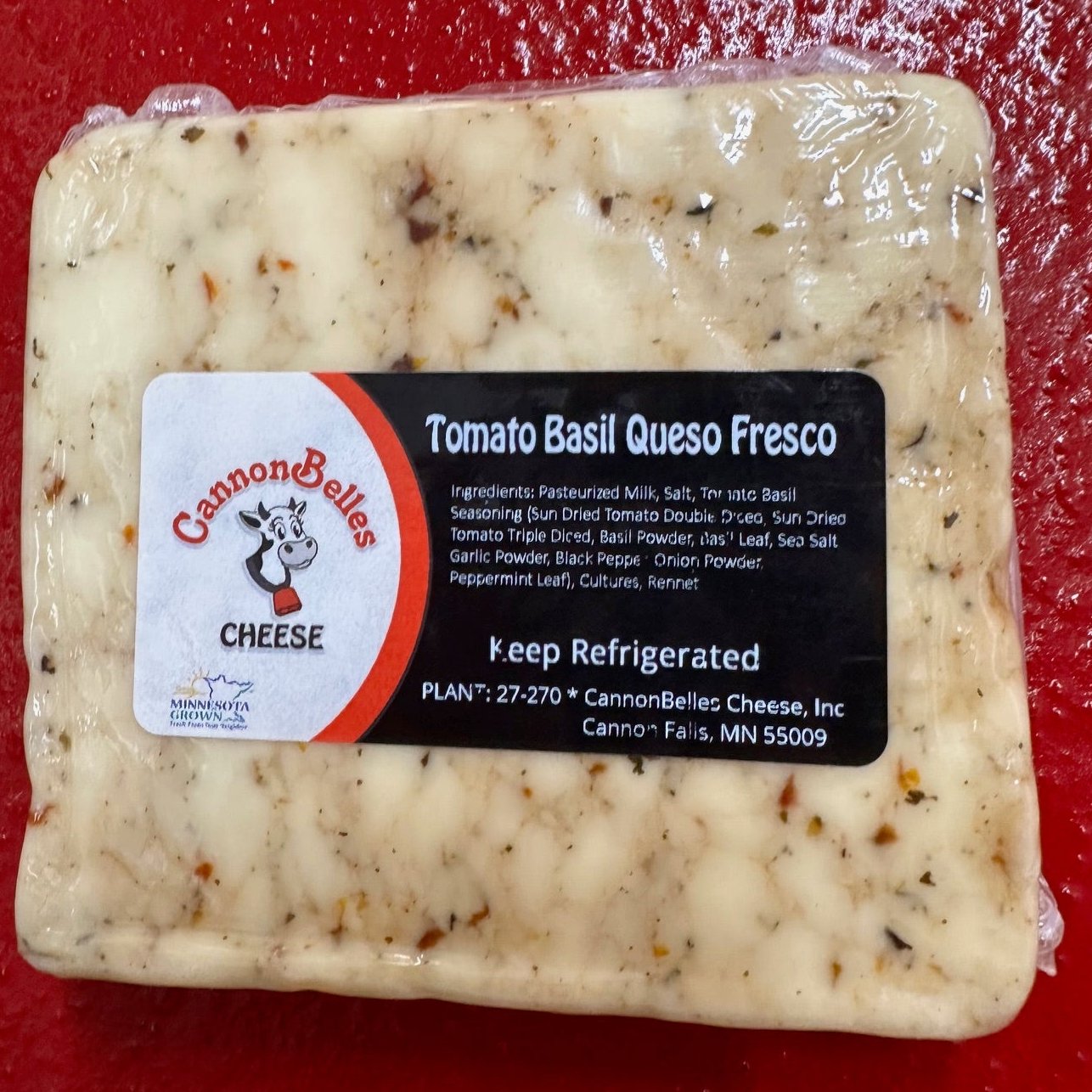 Tomato Basil Queso Fresco - 8oz